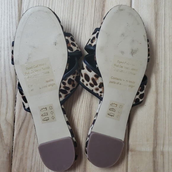 NWOT Leopard Cora crisscross sandals - Picture 4 of 4